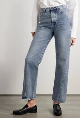 Toteme | Twisted Seam Denim Full Length in Worn Blue 26/32